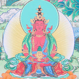 White Tara Thangka for meditation and wall decor.