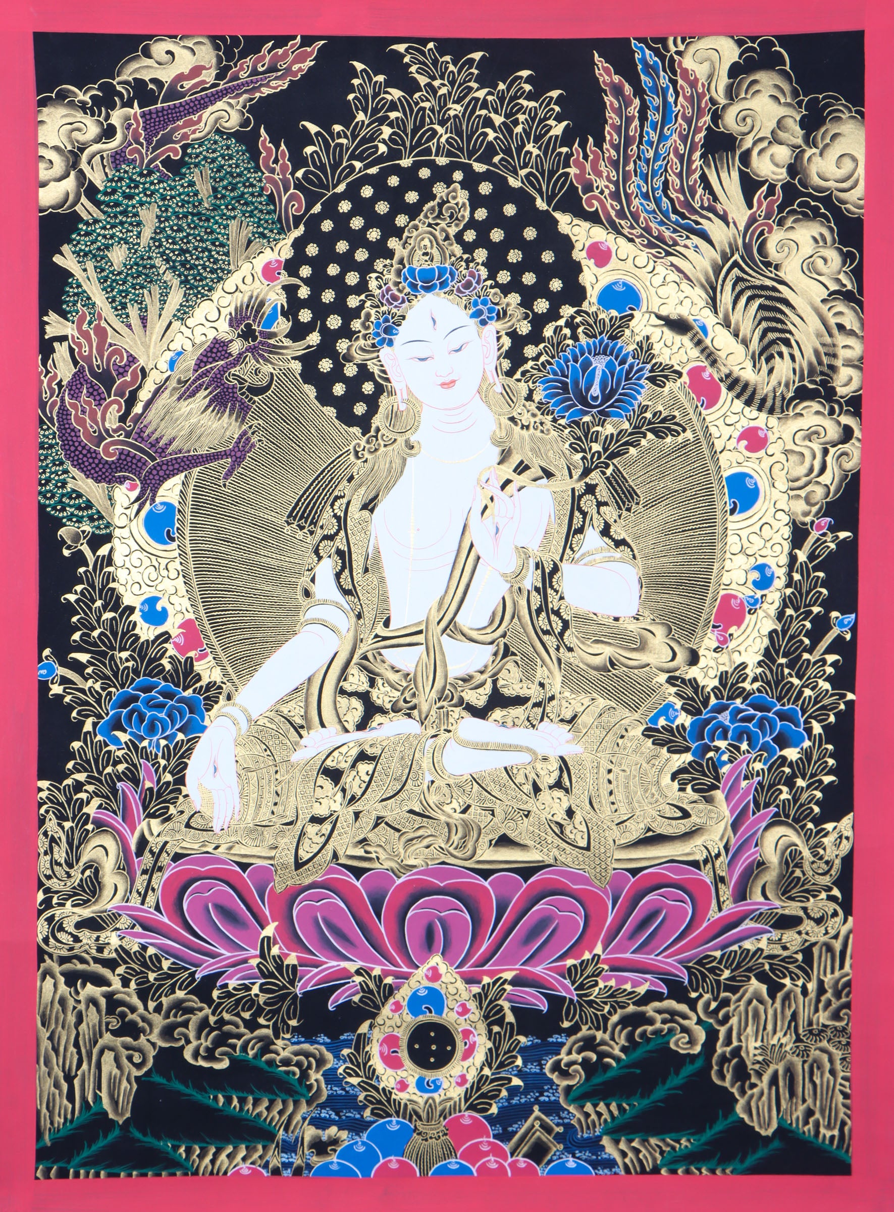 White Tara Thangka for wisdom and compassion.