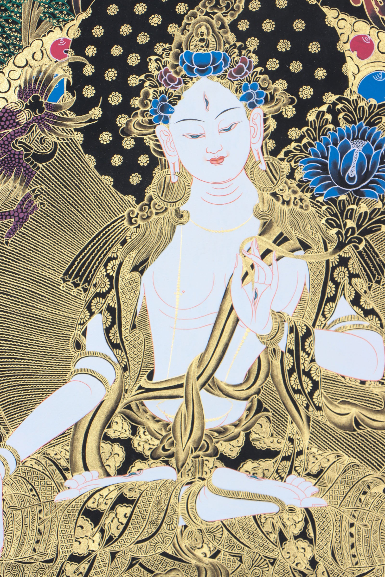 White Tara Thangka for wisdom and compassion.