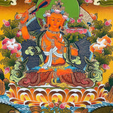 Manjushri Thangka Painting – Authentic Tibetan Art for Wisdom