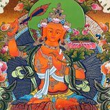 Manjushri Thangka Painting – Authentic Tibetan Art for Wisdom