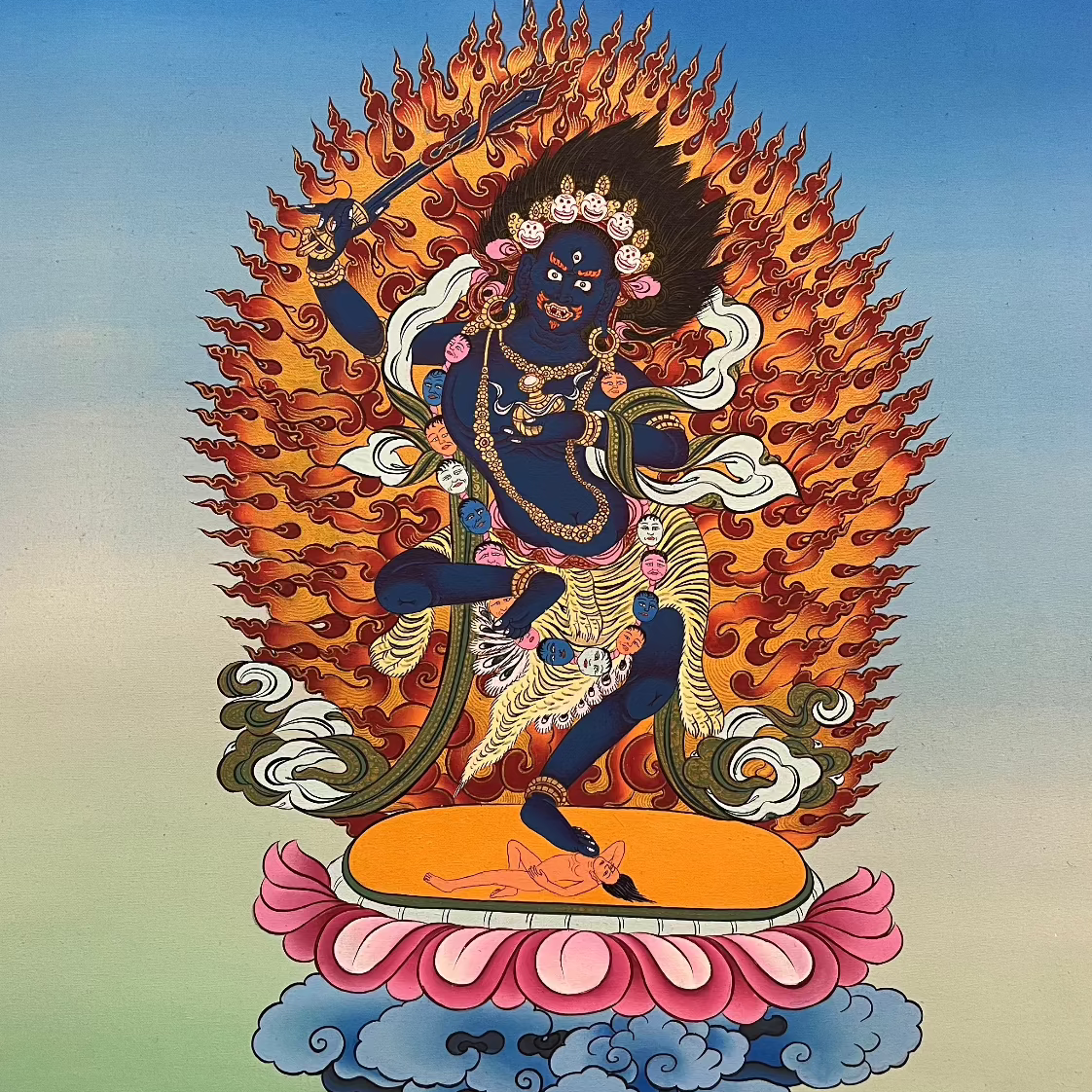 Yeshe Walmo - Semi-Wrathful Protector Deity  Dudjom 