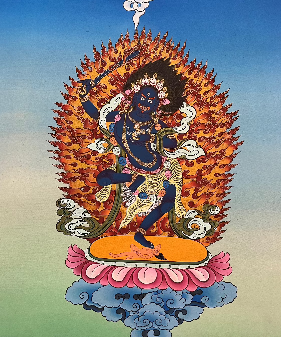 Yeshe Walmo - Semi-Wrathful Protector Deity  Dudjom 