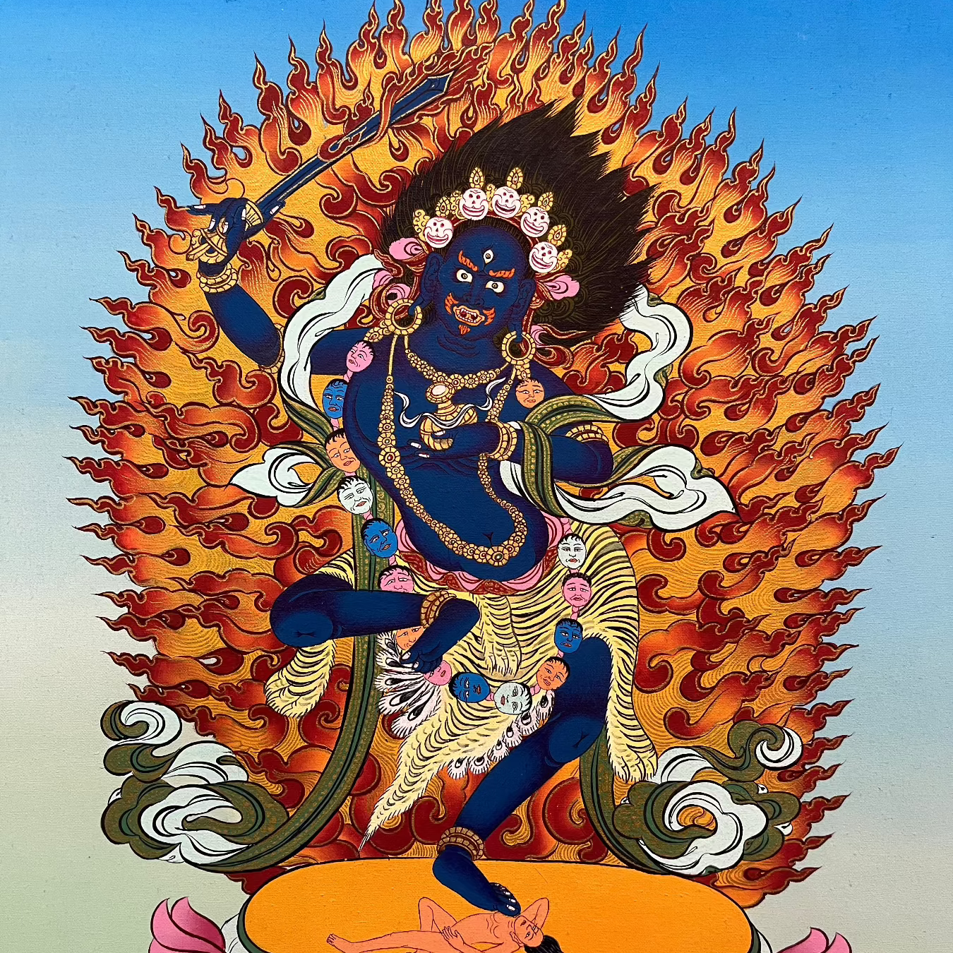 Yeshe Walmo - Semi-Wrathful Protector Deity  Dudjom 
