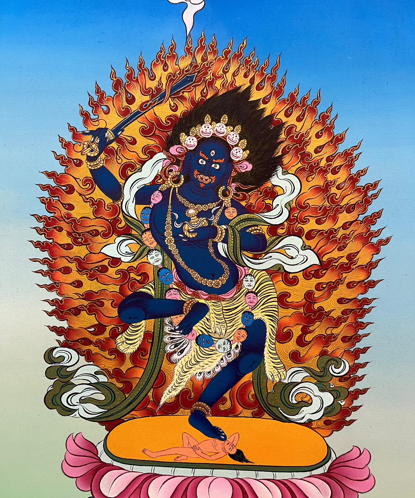 Yeshe Walmo - Semi-Wrathful Protector Deity  Dudjom 
