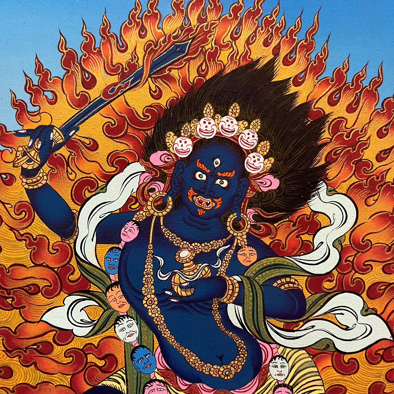 Yeshe Walmo - Semi-Wrathful Protector Deity  Dudjom 