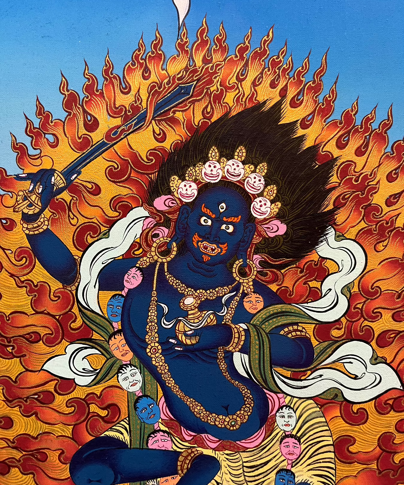 Yeshe Walmo - Semi-Wrathful Protector Deity  Dudjom 