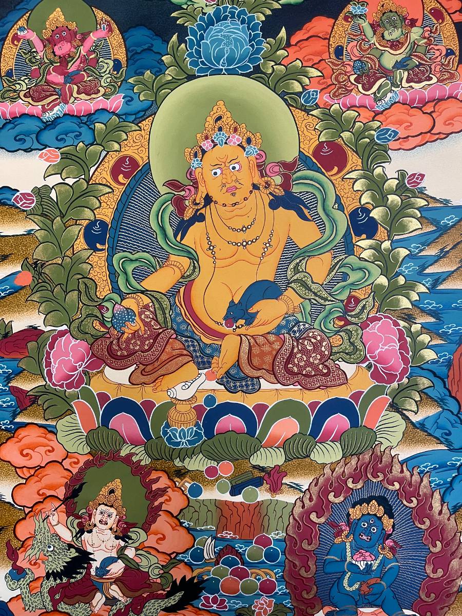 Zambala Thangka Painting - Buddhist Art