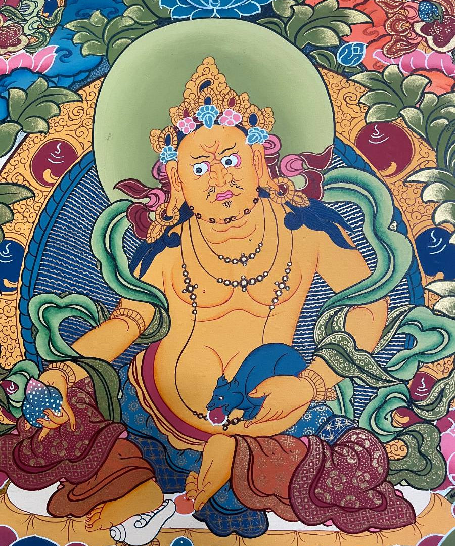 Zambala Thangka Painting - Buddhist Art