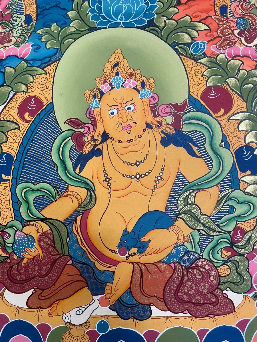 Zambala Thangka Painting - Buddhist Art