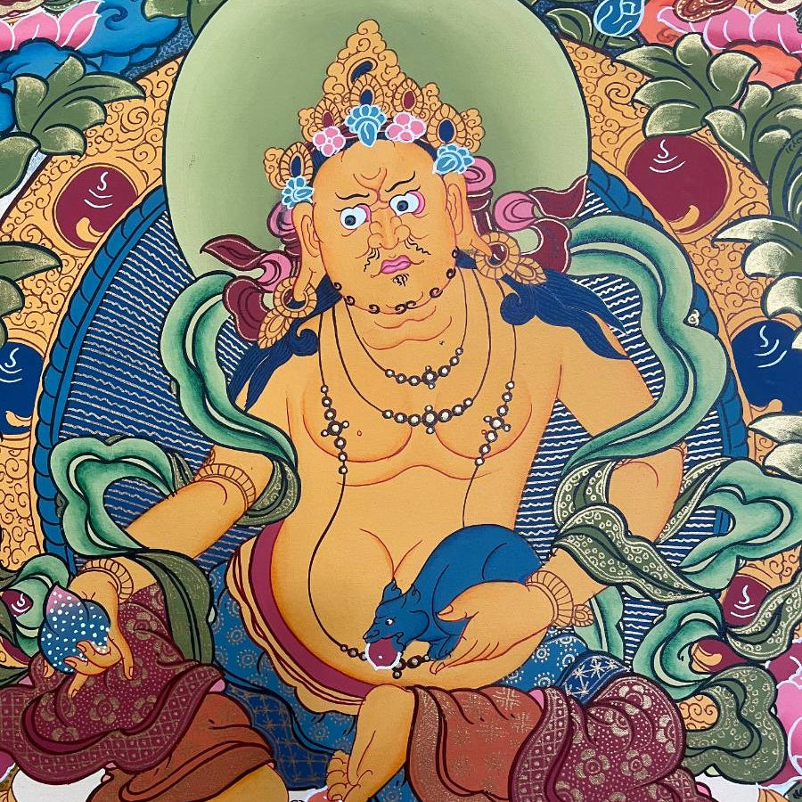 Zambala Thangka Painting - Buddhist Art