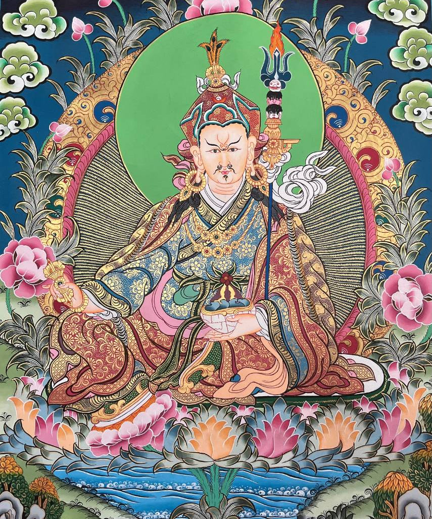 Guru Thanka Painting – Handcrafted Tibetan Buddhist Art