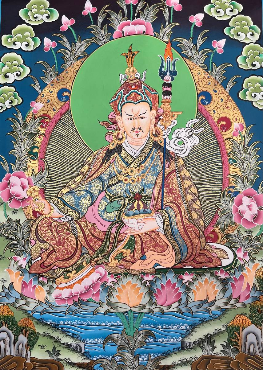 Guru Thanka Painting – Handcrafted Tibetan Buddhist Art