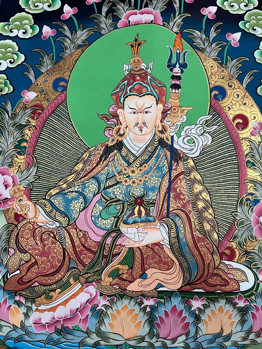 Guru Thanka Painting – Handcrafted Tibetan Buddhist Art