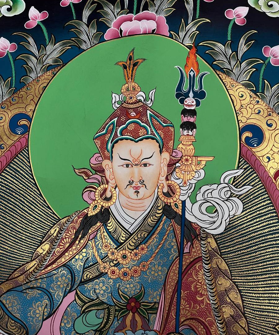 Guru Thanka Painting – Handcrafted Tibetan Buddhist Art