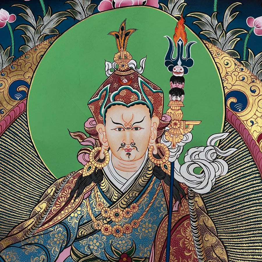 Guru Thanka Painting – Handcrafted Tibetan Buddhist Art