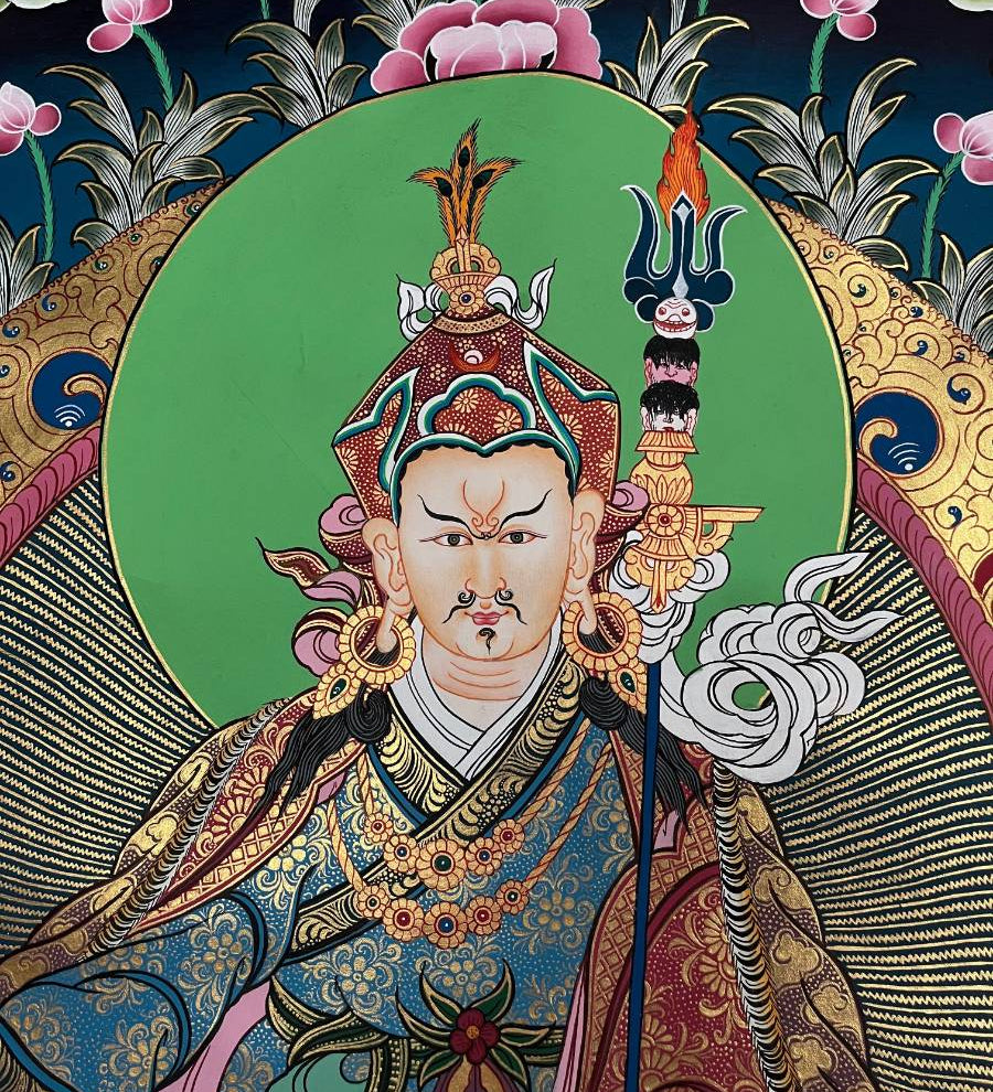 Guru Thanka Painting – Handcrafted Tibetan Buddhist Art