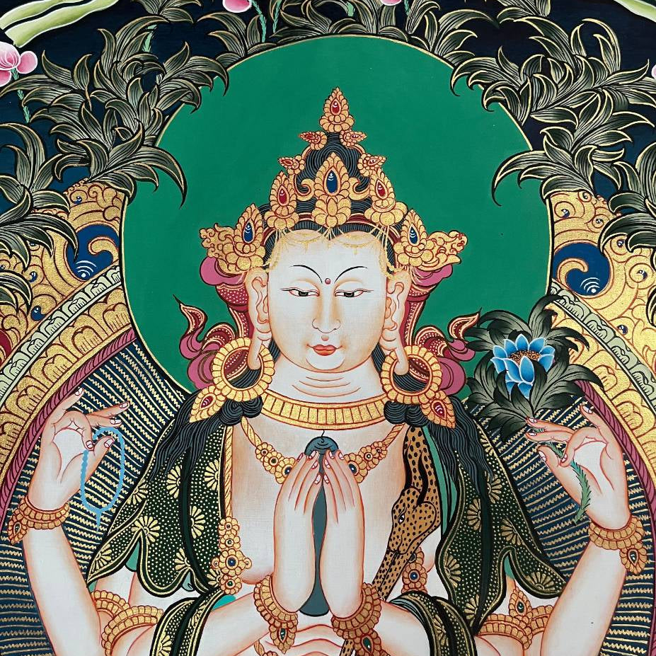 Chengrezi Thangka Painting – Authentic Tibetan Art 