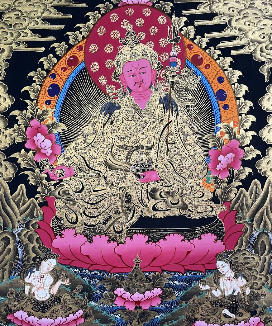 Guru Rinpoche Thangka - Handpainted Art