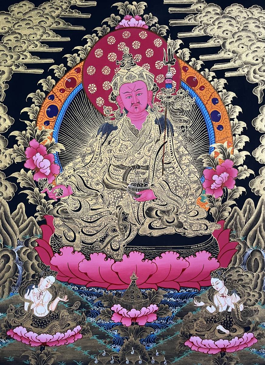 Guru Rinpoche Thangka - Handpainted Art