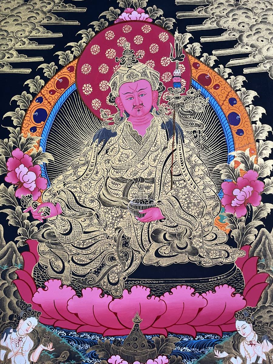 Guru Rinpoche Thangka - Handpainted Art