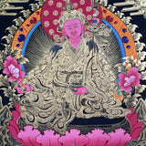 Guru Rinpoche Thangka - Handpainted Art