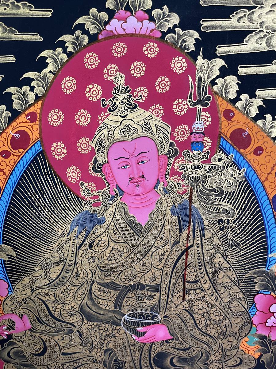 Guru Rinpoche Thangka - Handpainted Art