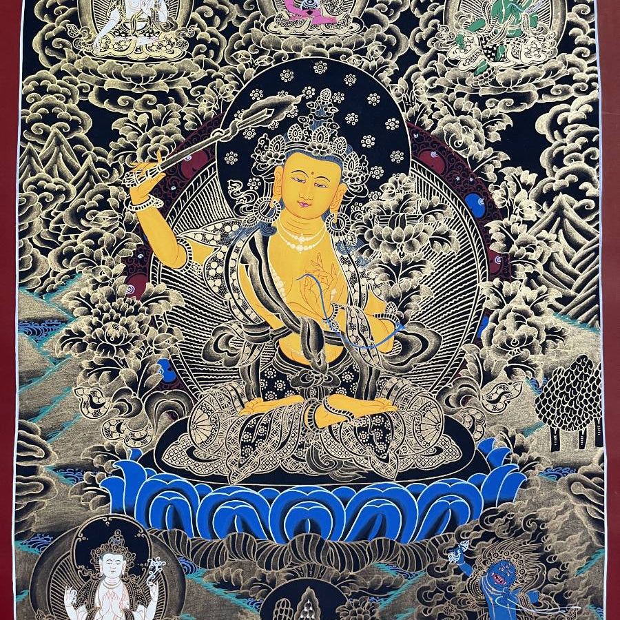 Manjushree Thangka - Tibetan Painting