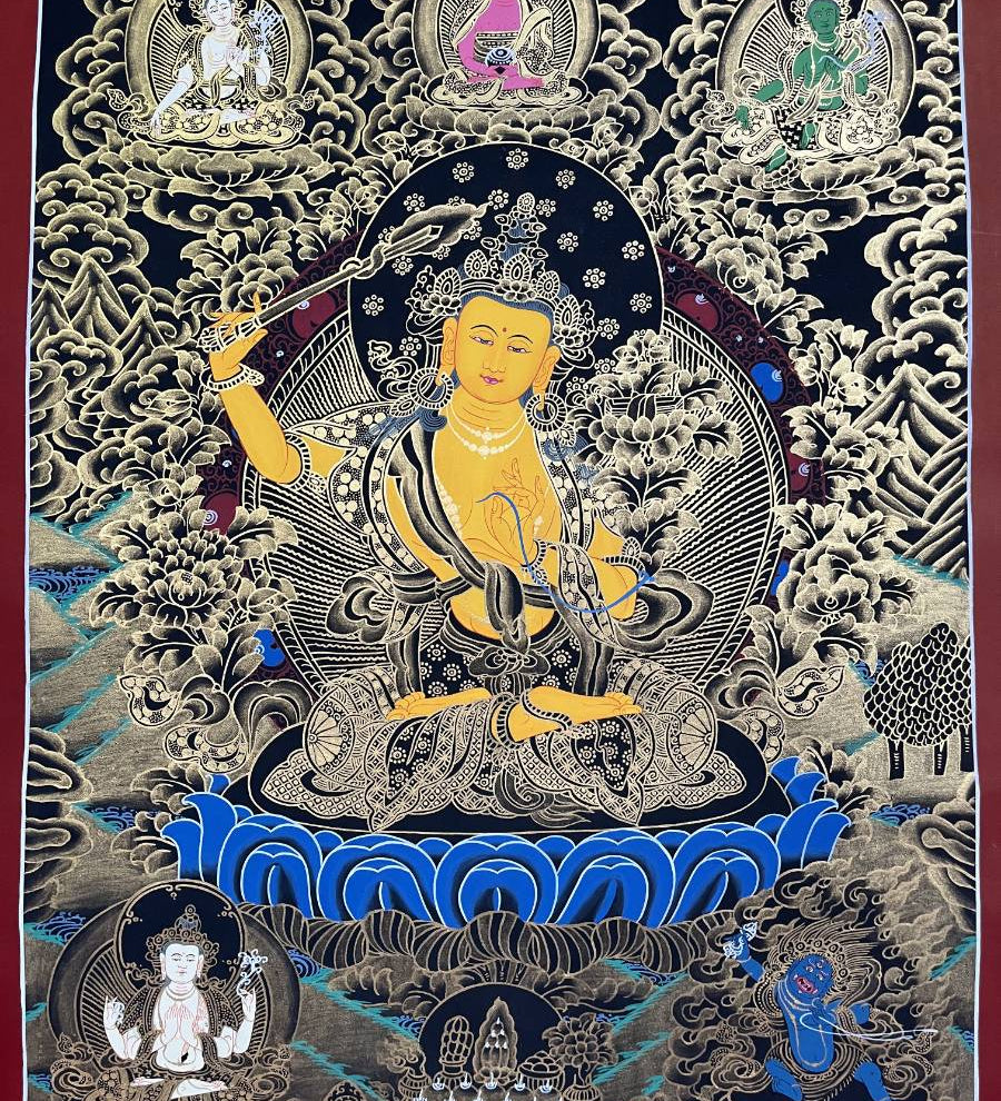 Manjushree Thangka - Tibetan Painting