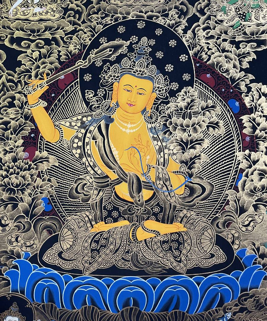 Manjushri Thangka - Tibetan Painting