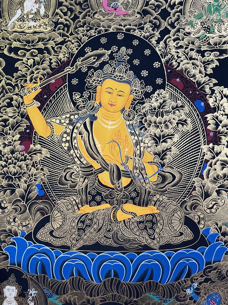 Manjushri Thangka - Tibetan Painting