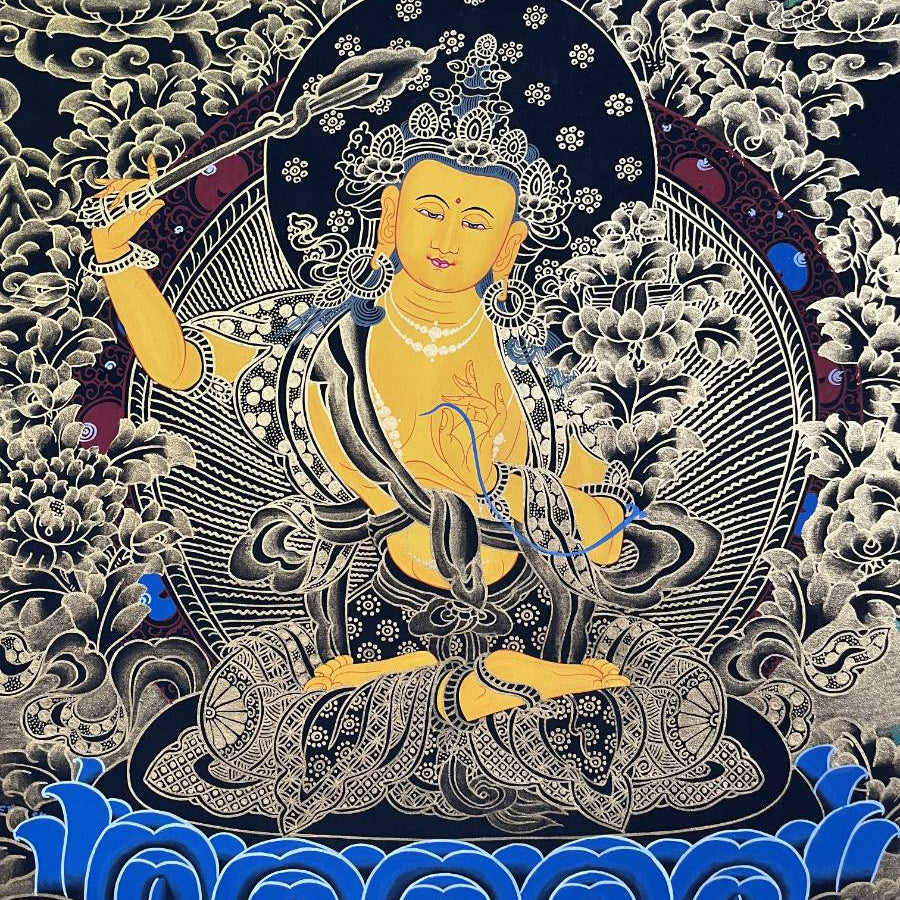 Manjushri Thangka - Tibetan Painting