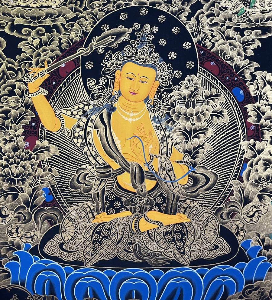 Manjushri Thangka - Tibetan Painting