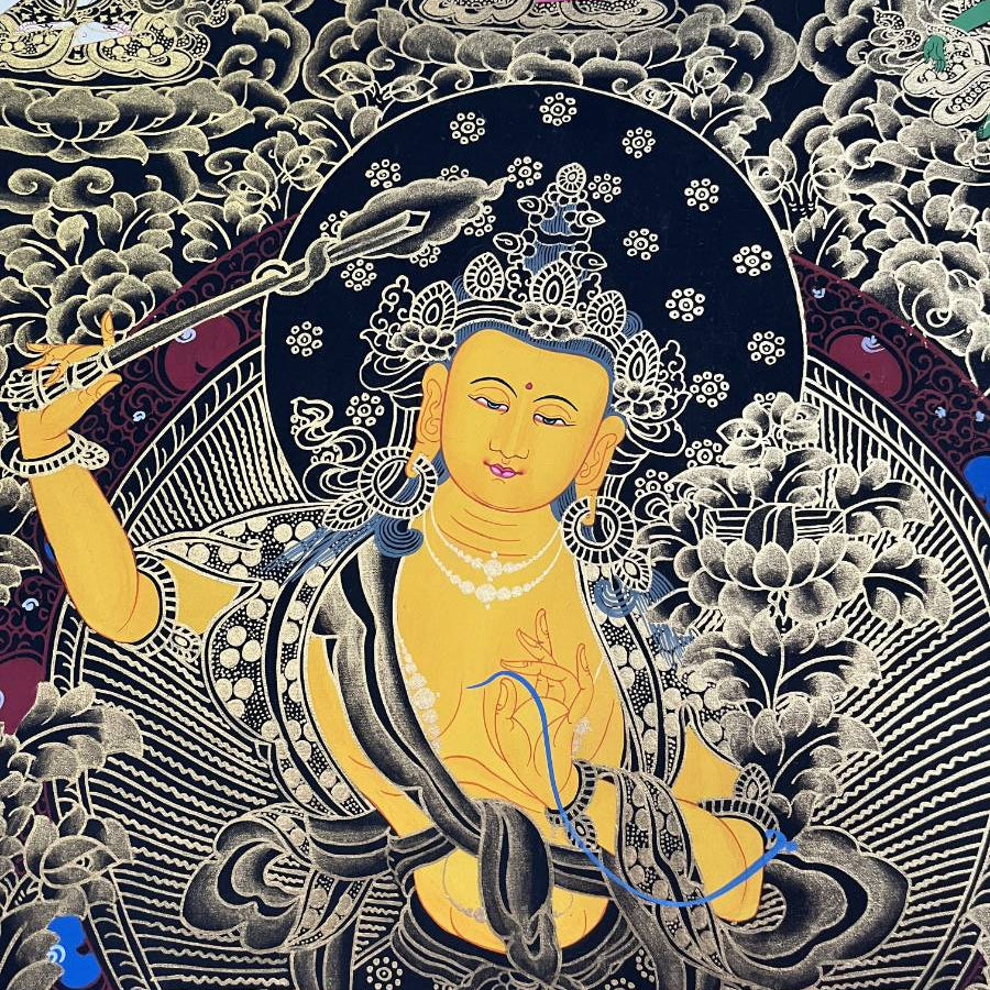 Manjushri Thangka - Tibetan Painting