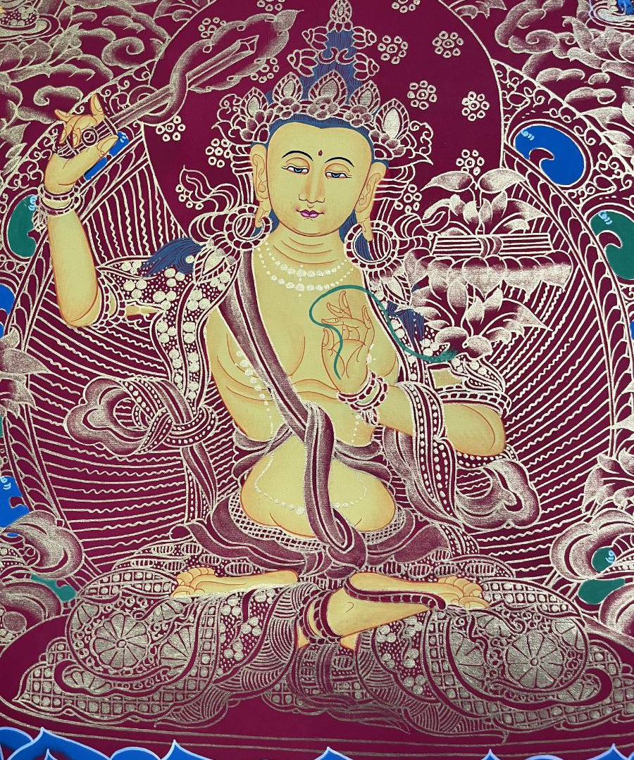 Manjushree Thangka - Tibetan Painting