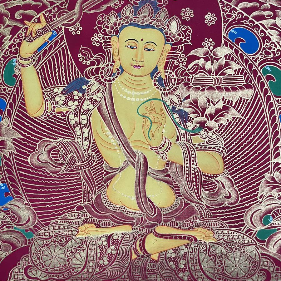 Manjushree Thangka - Tibetan Painting