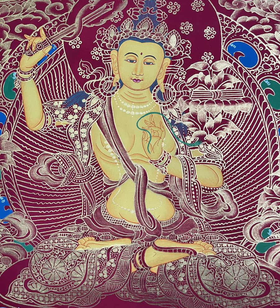 Manjushree Thangka - Tibetan Painting