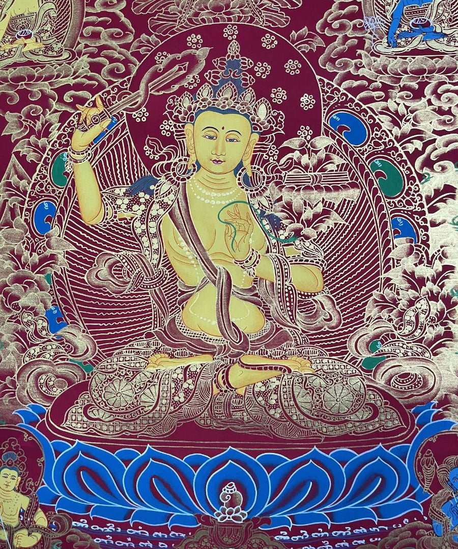 Manjushree Thangka - Tibetan Painting