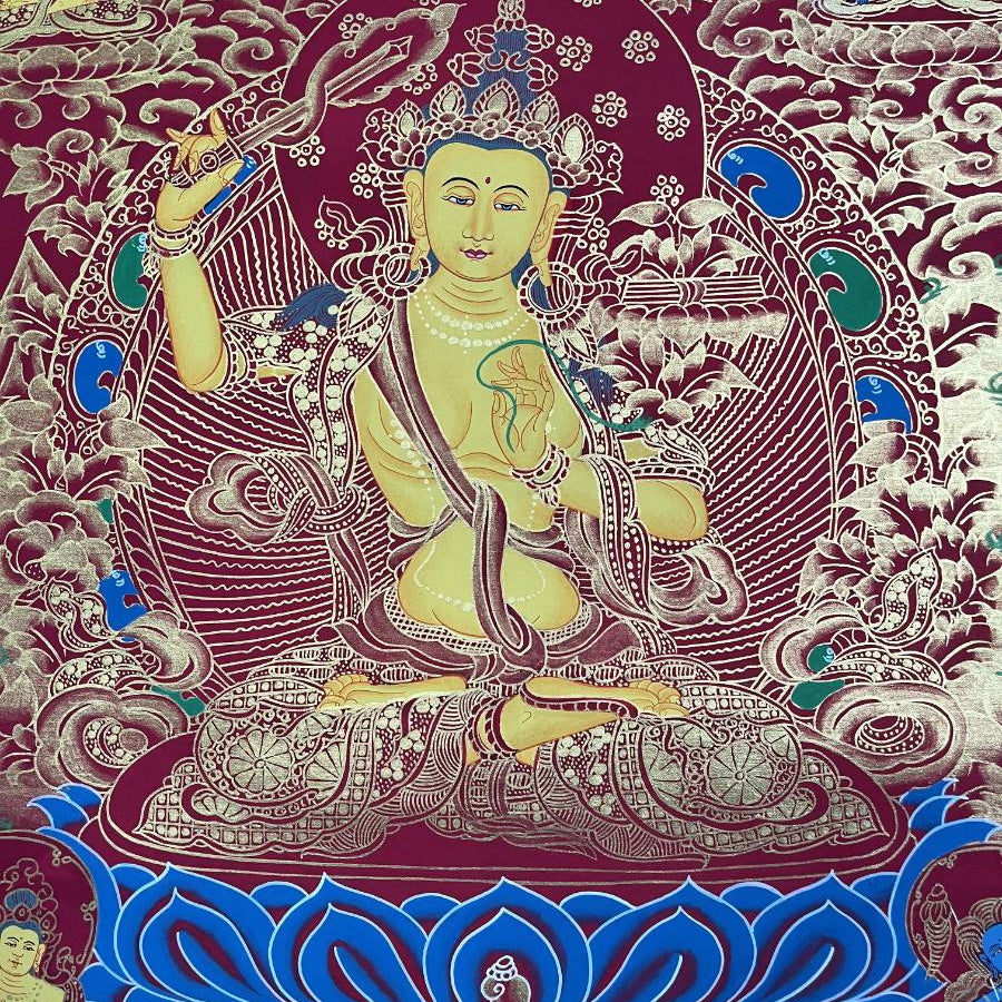 Manjushree Thangka - Tibetan Painting