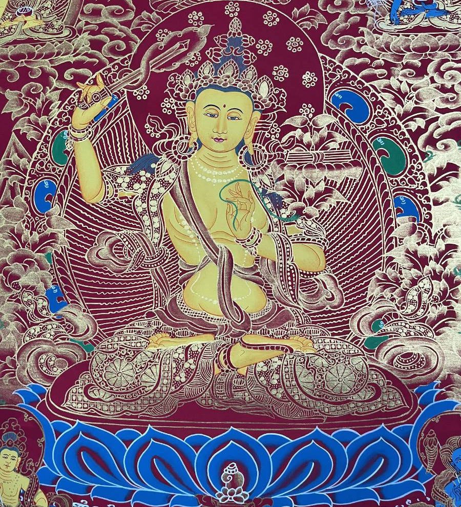 Manjushree Thangka - Tibetan Painting