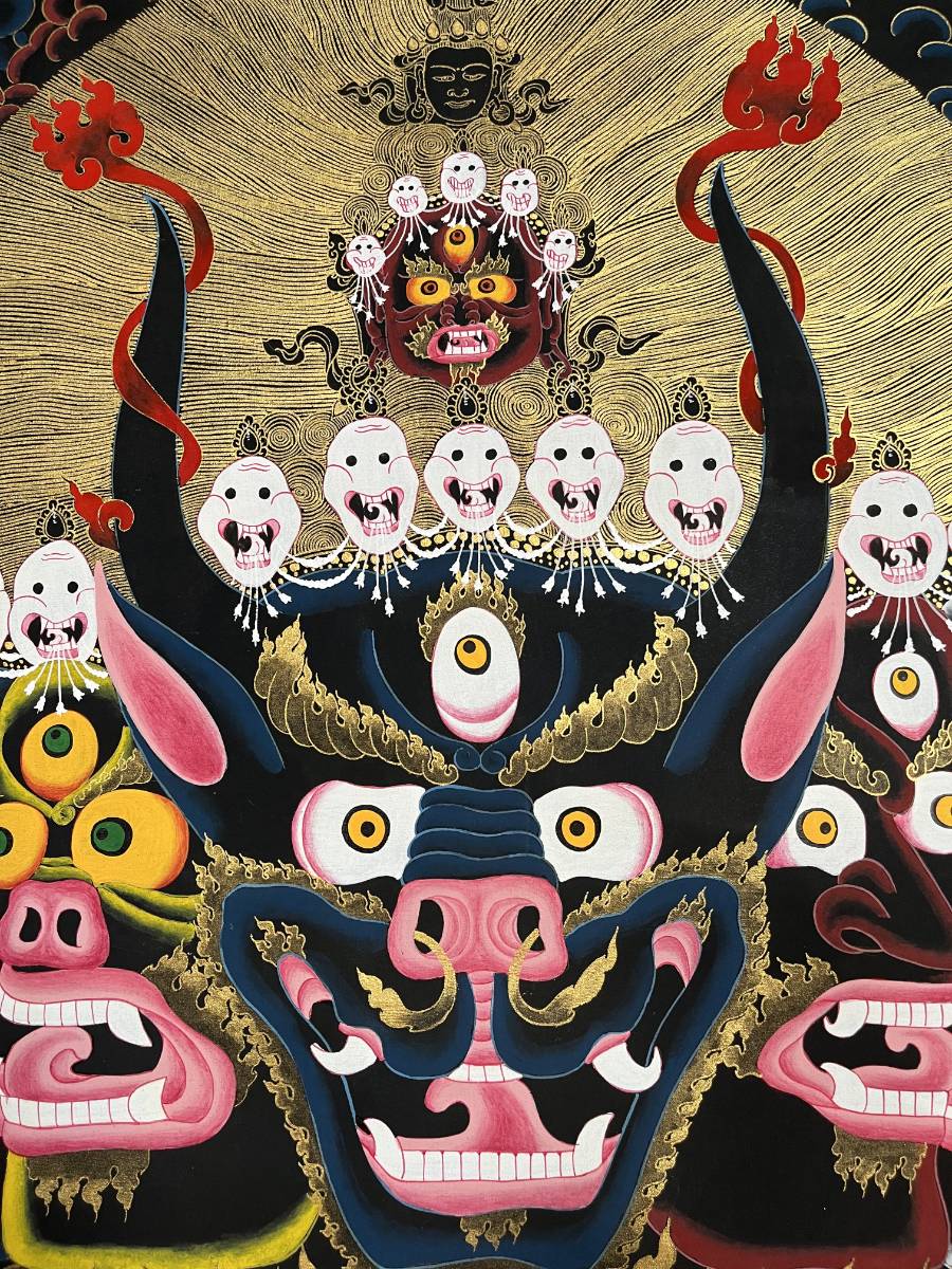 Manjusri wrathful form - Thangka Art