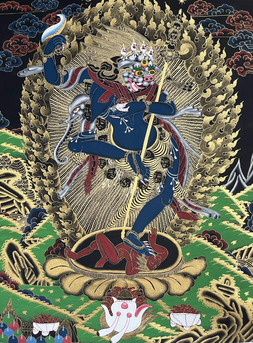 Singhamukha Thangka - Tibetan Painting