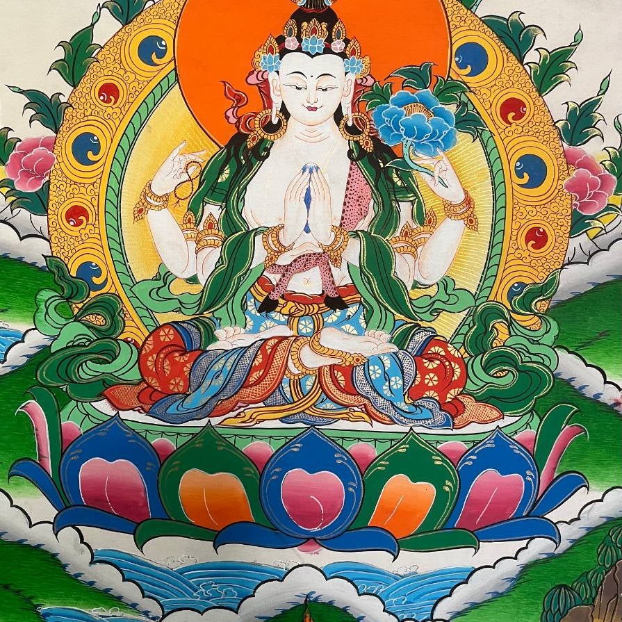 Chengresi Thangka Painting 