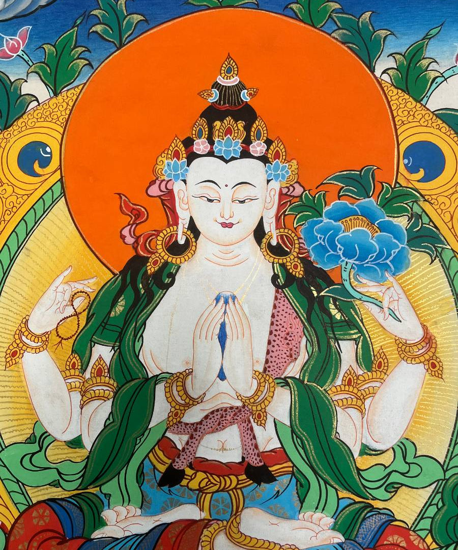 Chengresi Thangka Painting 