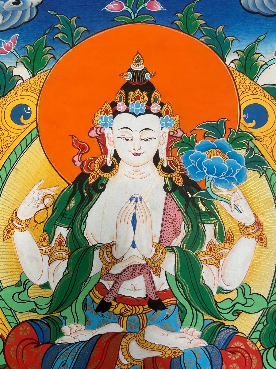 Chengresi Thangka Painting 