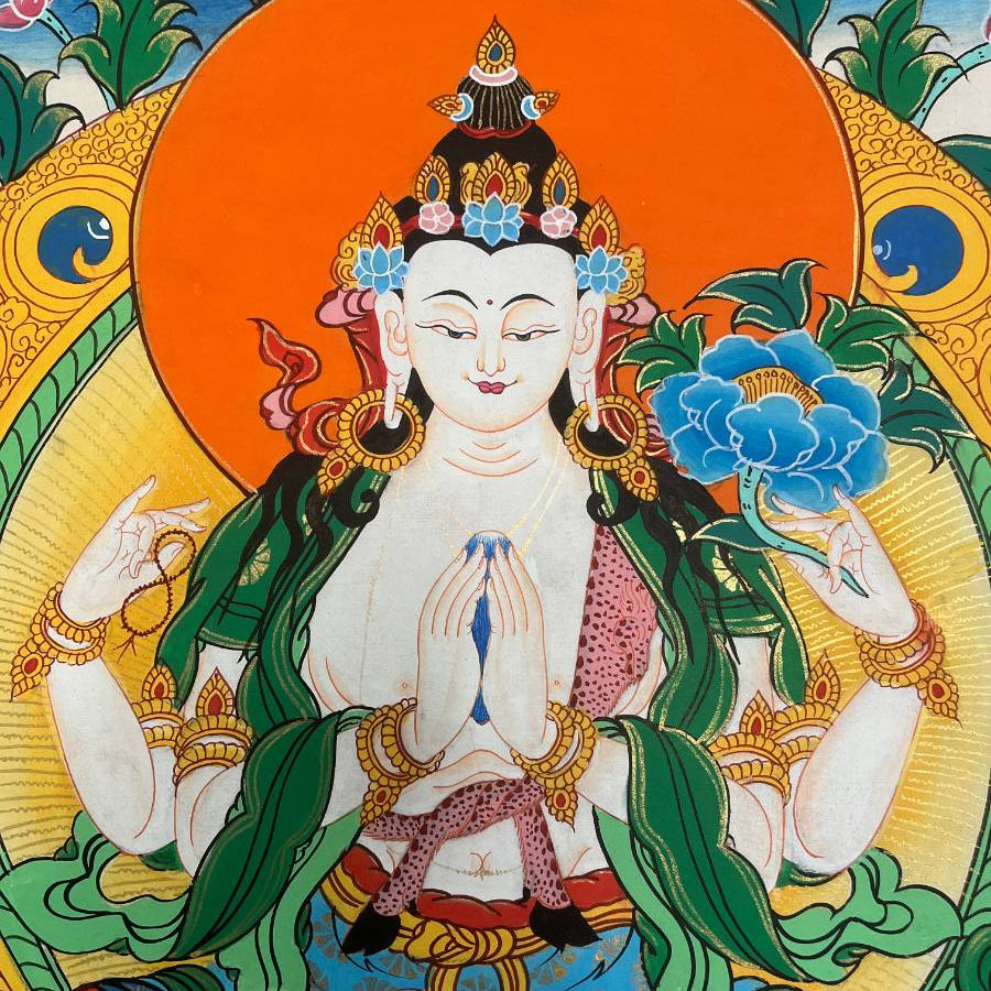 Chengresi Thangka Painting 