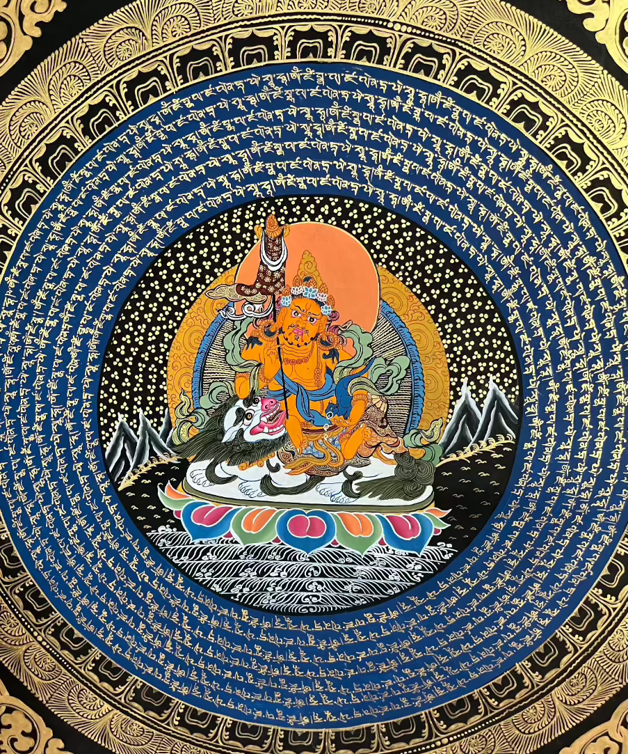 Zambala's Blessings: A Thangka of Abundance