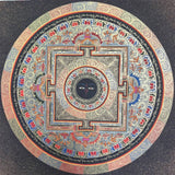 Round Mandala Thangka - Sacred Painting 