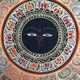 Round Mandala Thangka - Sacred Painting 