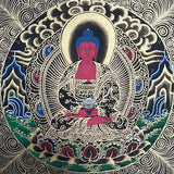 Deity Round Mandala Thangka  - Tibetan Art